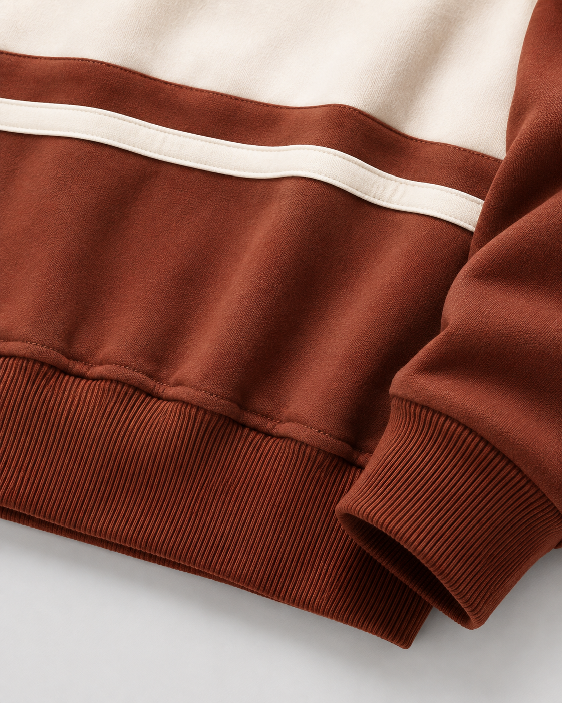 Men's Rugby Polo Sweater - Colour Block Long Sleeve Relaxed Fit