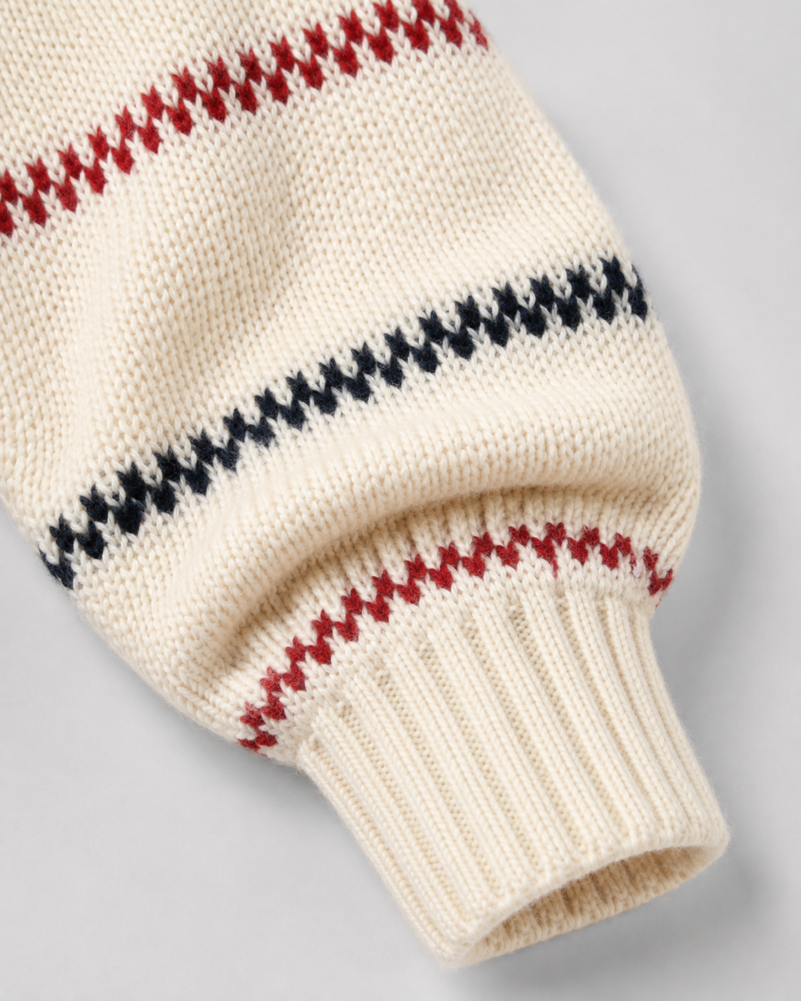 Men's Striped Knitted Sweater - Crew Neck Relaxed Fit