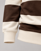 Men's Striped Rugby Polo - Long Sleeve Regular Fit