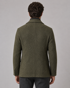 Men's Textured Blazer - Notch Lapel Two-Button Tailored Fit