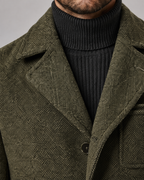 Men's Textured Blazer - Notch Lapel Two-Button Tailored Fit