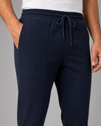 Men's Waffle Textured Tracksuit Set – Collared Zip Jacket & Pants