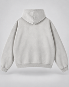 Men's Washed Zip-Up Hoodie – Oversized Fit Vintage Faded Finish