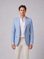 Men's Windowpane Check Blazer - Tailored Fit