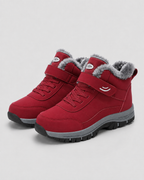 Men's Winter Ankle Boots - Lace-Up Strap with Rugged Lug Sole