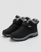 Men's Winter Ankle Boots - Lace-Up Strap with Rugged Lug Sole
