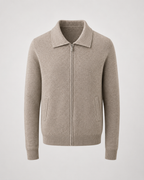 Men's Wool Zip-Up Sweater