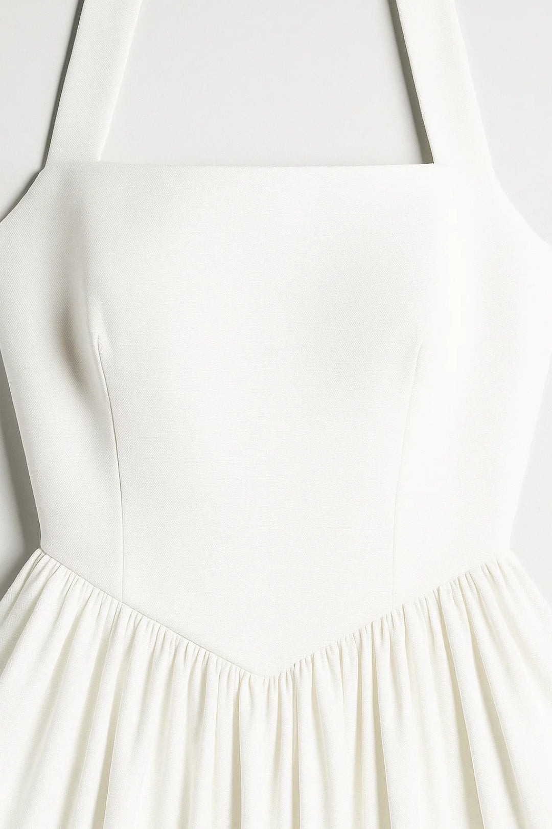 Women's Halter Neck Pleated Midi Dress