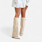Women’s Knee-High Boots Suede Comfort Classic Fit