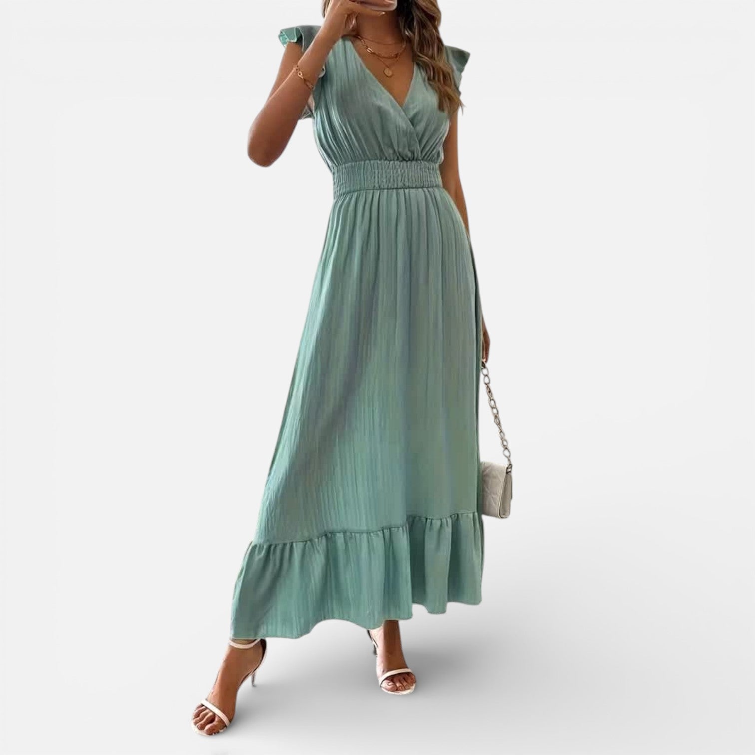 Women’s Sleeveless Maxi Dress Flowy Fit Timeless Style