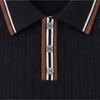 Felorro | Men’s Ribbed Cotton Polo Shirt Lightweight Comfort Classic Fit