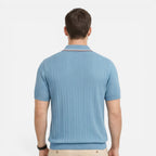 Felorro | Men’s Ribbed Cotton Polo Shirt Lightweight Comfort Classic Fit