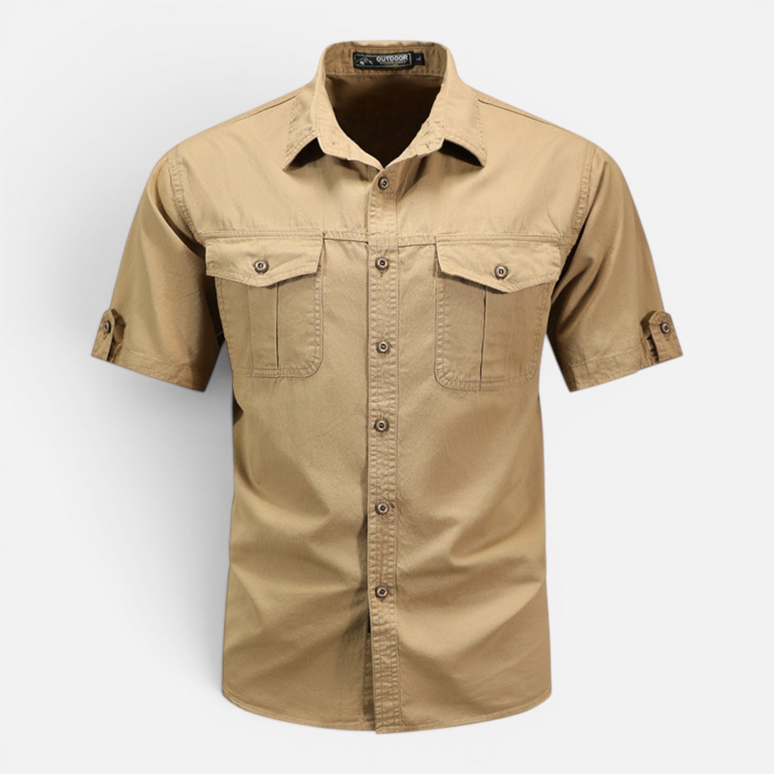 Felorro | Men’s Lightweight Safari Shirt Summer Short Sleeve