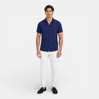 Felorro | Men’s Linen Cotton Blend Shirt – Short Sleeve Breathable Summer Fit