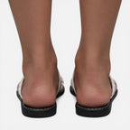 Felorro | Women’s Leather Strap Sandals Flat Summer Comfort Slides