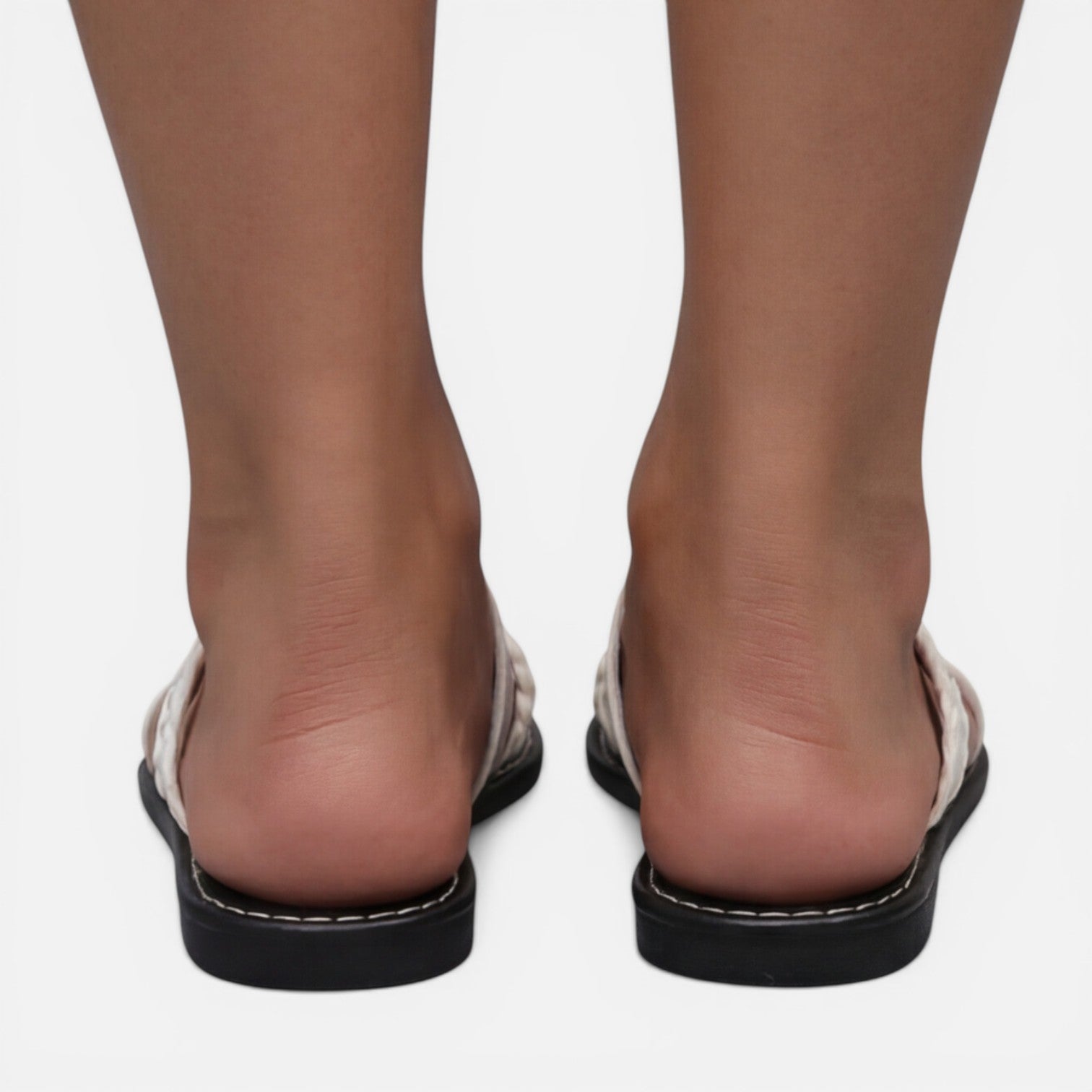 Felorro | Women’s Leather Strap Sandals Flat Summer Comfort Slides