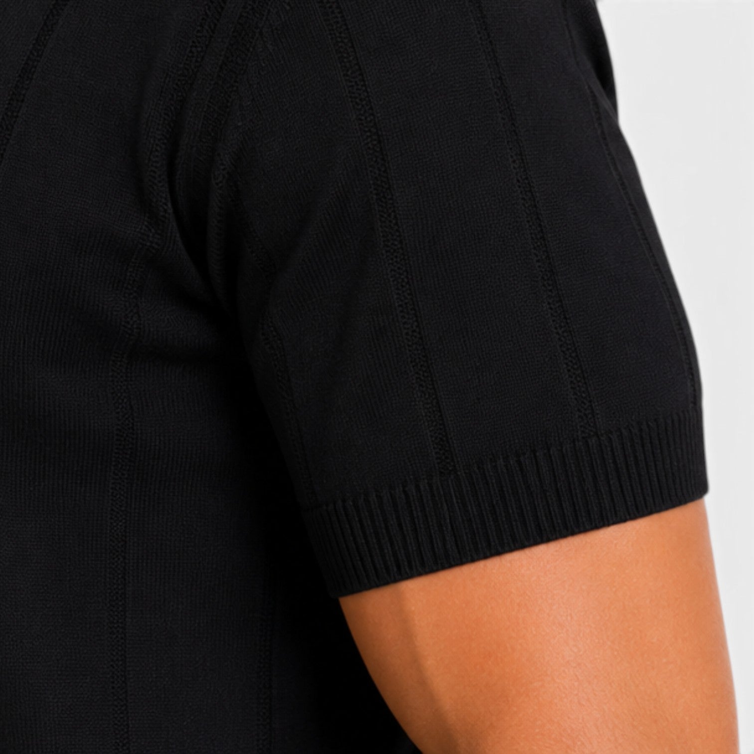 Felorro | Men’s Knitted Polo Shirt Lightweight Breathable Slim Fit Summer