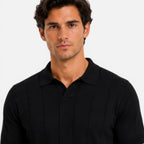 Felorro | Men’s Knitted Polo Shirt Lightweight Breathable Slim Fit Summer