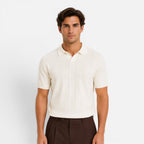 Felorro | Men’s Knitted Polo Shirt Lightweight Breathable Slim Fit Summer