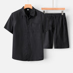 Felorro | Men’s Summer Set Shirt and Shorts Lightweight Breathable