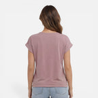 Felorro | Women’s V-Neck Twist Front T-Shirt Soft Casual Summer Top