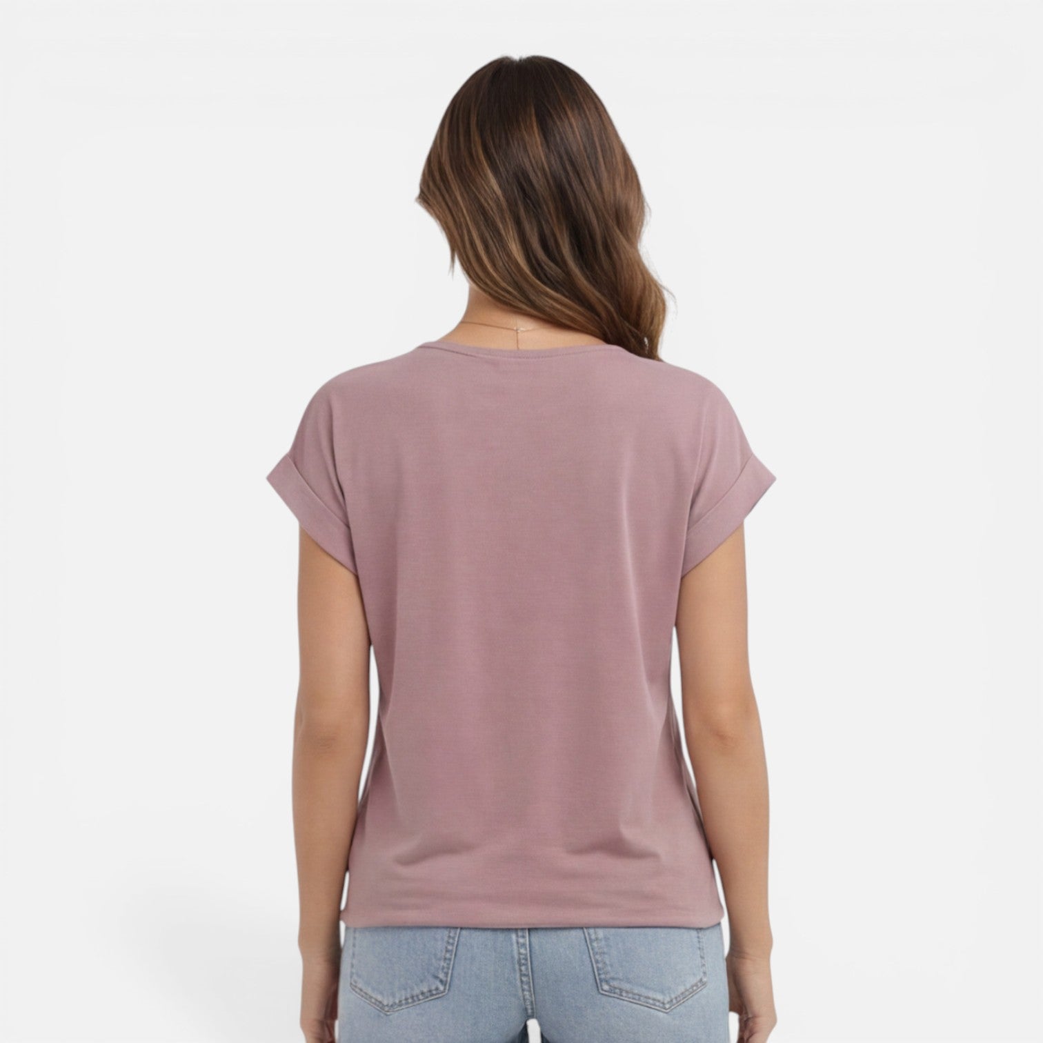 Felorro | Women’s V-Neck Twist Front T-Shirt Soft Casual Summer Top