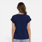 Felorro | Women’s V-Neck Twist Front T-Shirt Soft Casual Summer Top