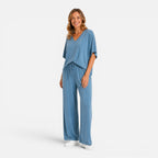 Felorro | Women’s Comfortable Lounge Set Wide Leg Pants Outfit