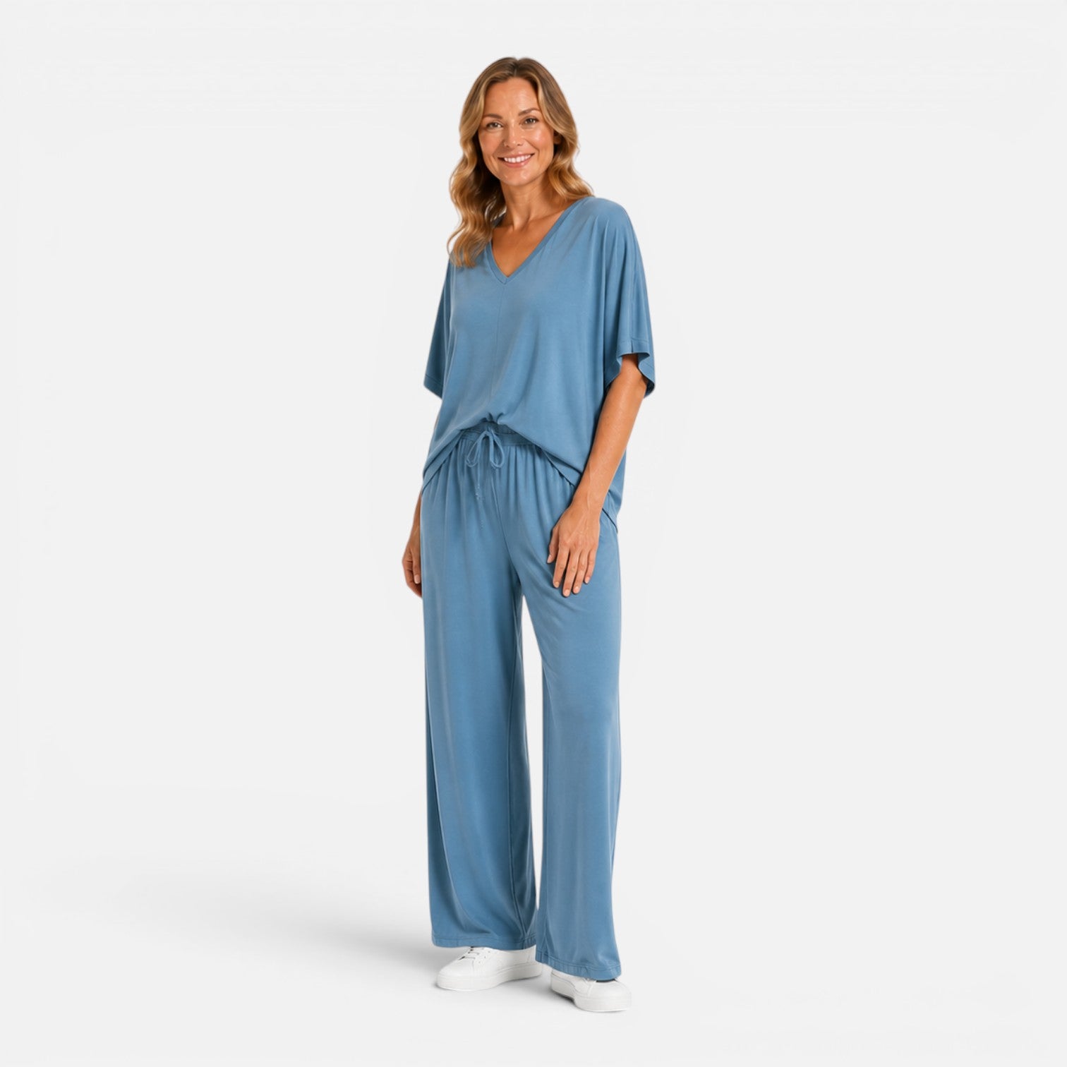 Felorro | Women’s Comfortable Lounge Set Wide Leg Pants Outfit
