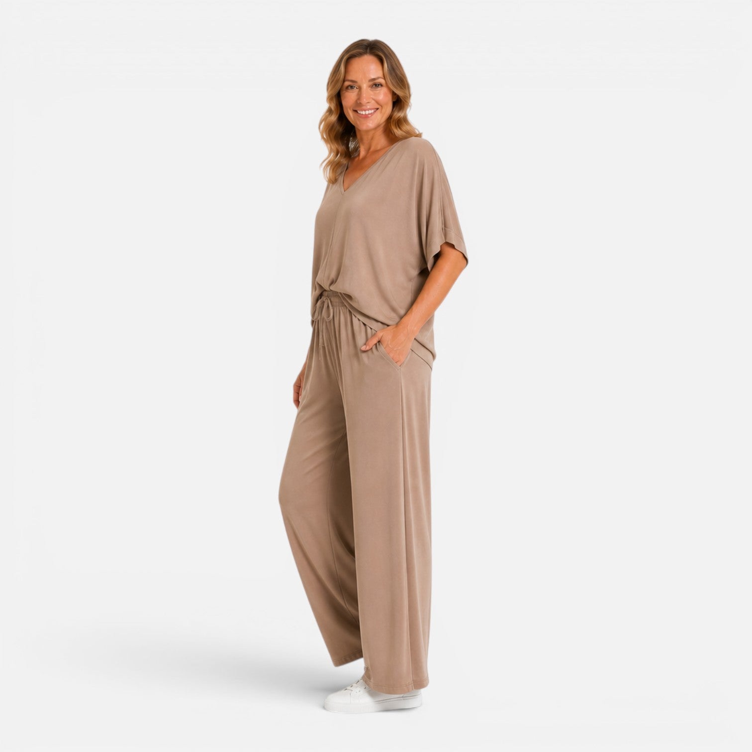 Felorro | Women’s Comfortable Lounge Set Wide Leg Pants Outfit