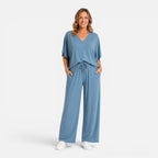 Felorro | Women’s Comfortable Lounge Set Wide Leg Pants Outfit