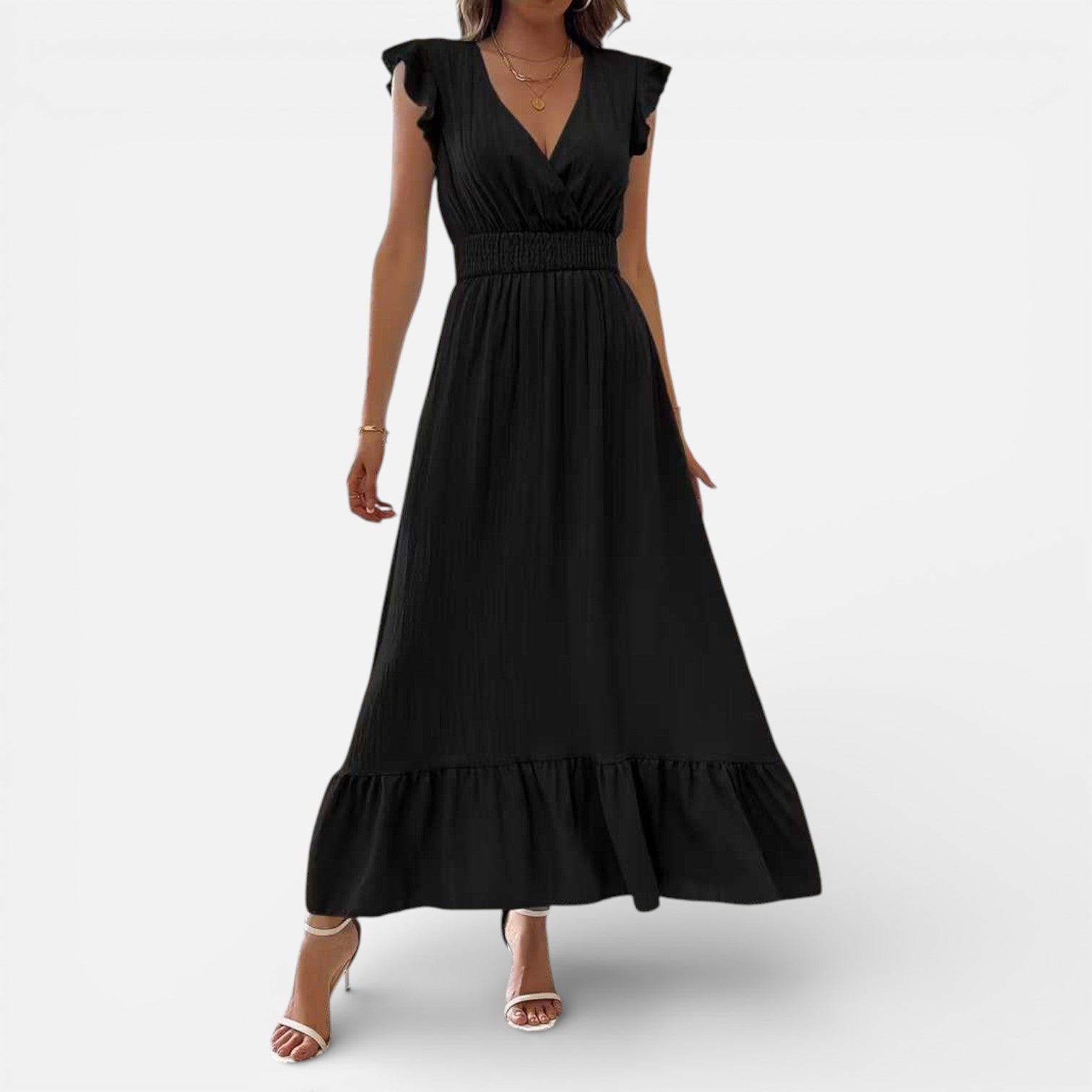 Women’s Sleeveless Maxi Dress Flowy Fit Timeless Style