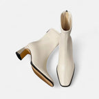 Women’s Ankle Boots Square Toe Block Heel Classic