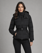 Women's Hooded Belted Puffer Jacket