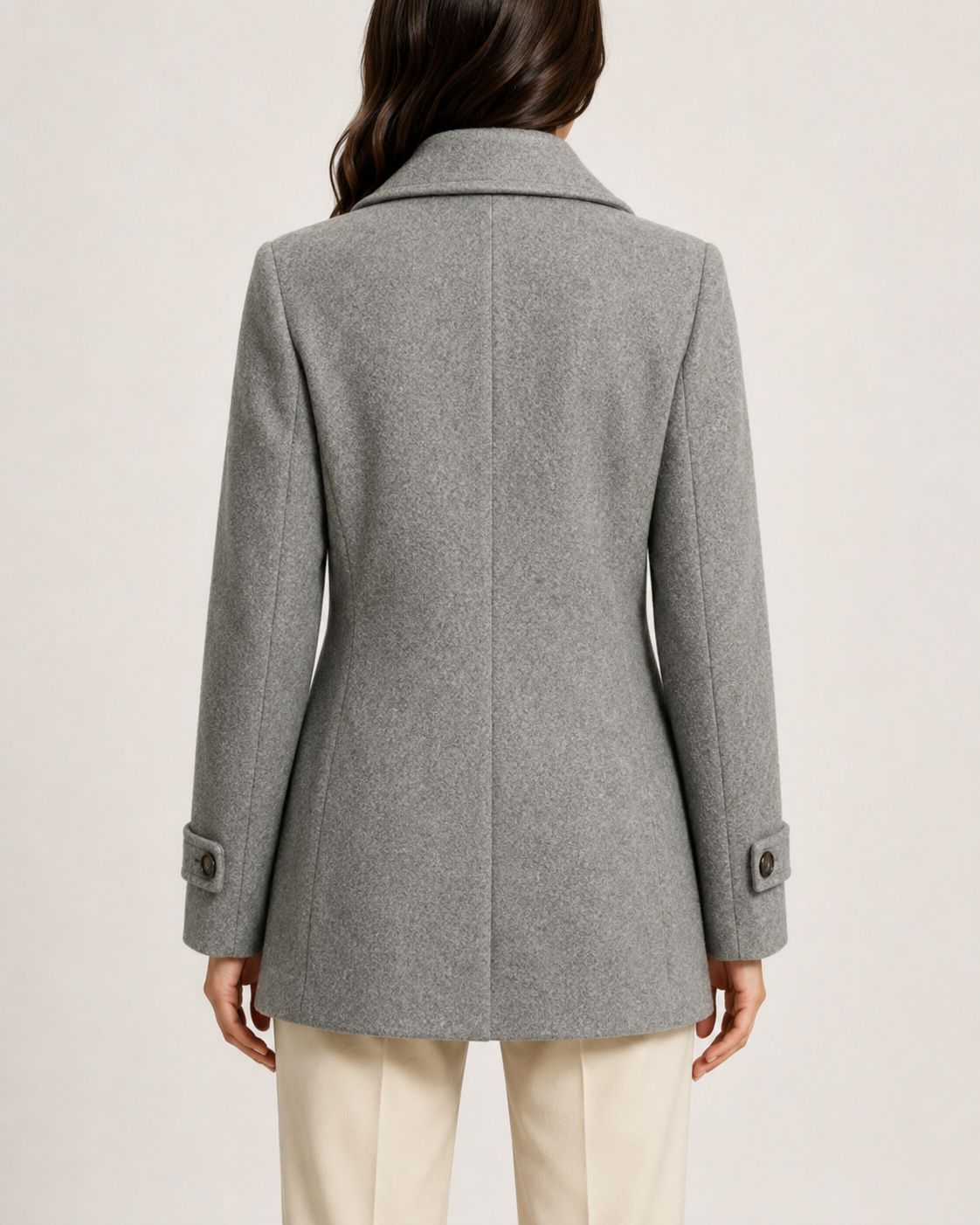 Women's Double-Breasted Short Tailored Winter Coat