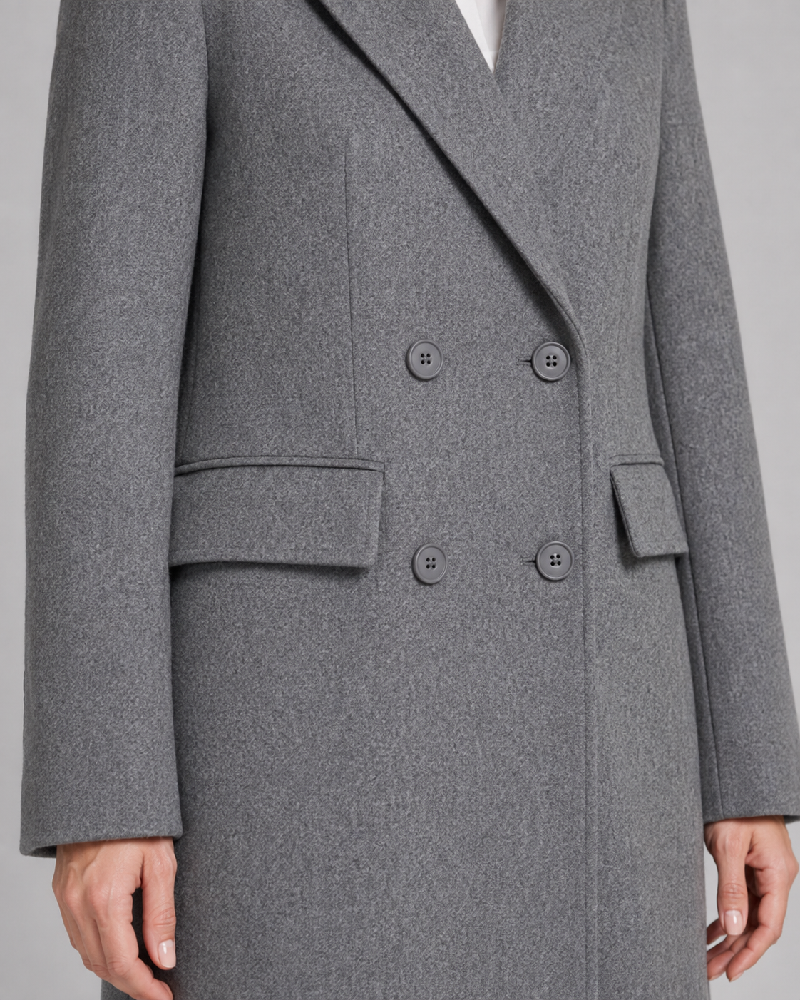Women's Double-Breasted Tailored Long Winter Coat