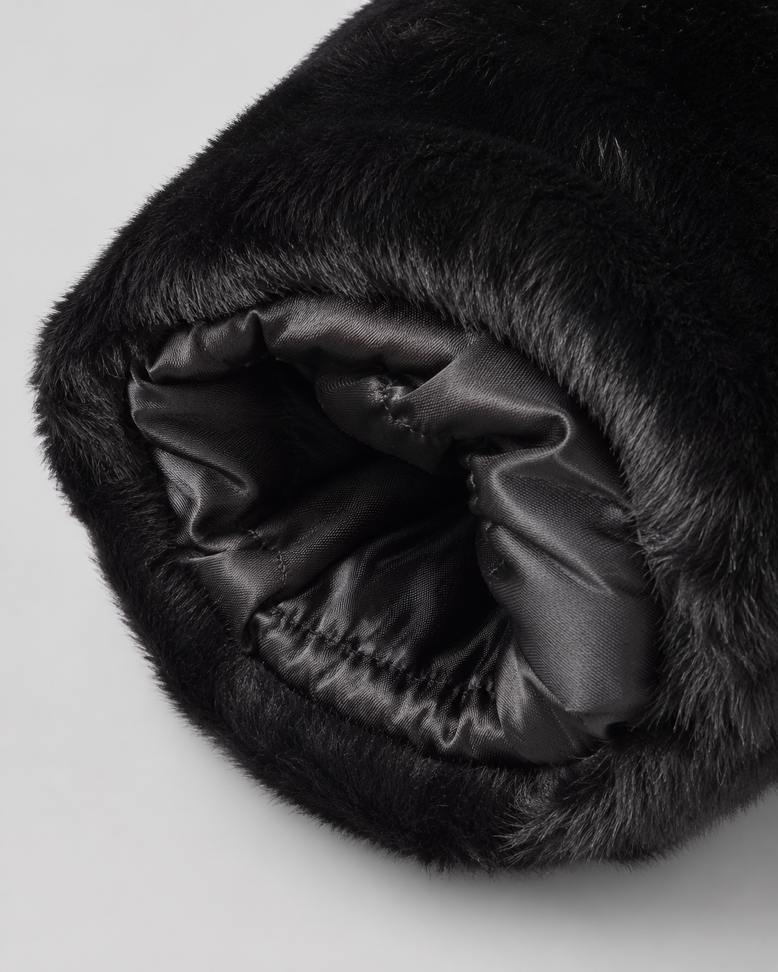 Women's Hooded Faux Fur Jacket with Zip Front