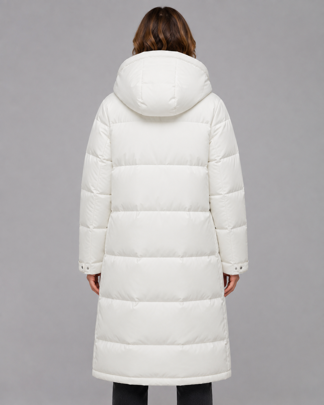 Women's Longline Hooded Padded Winter Parka