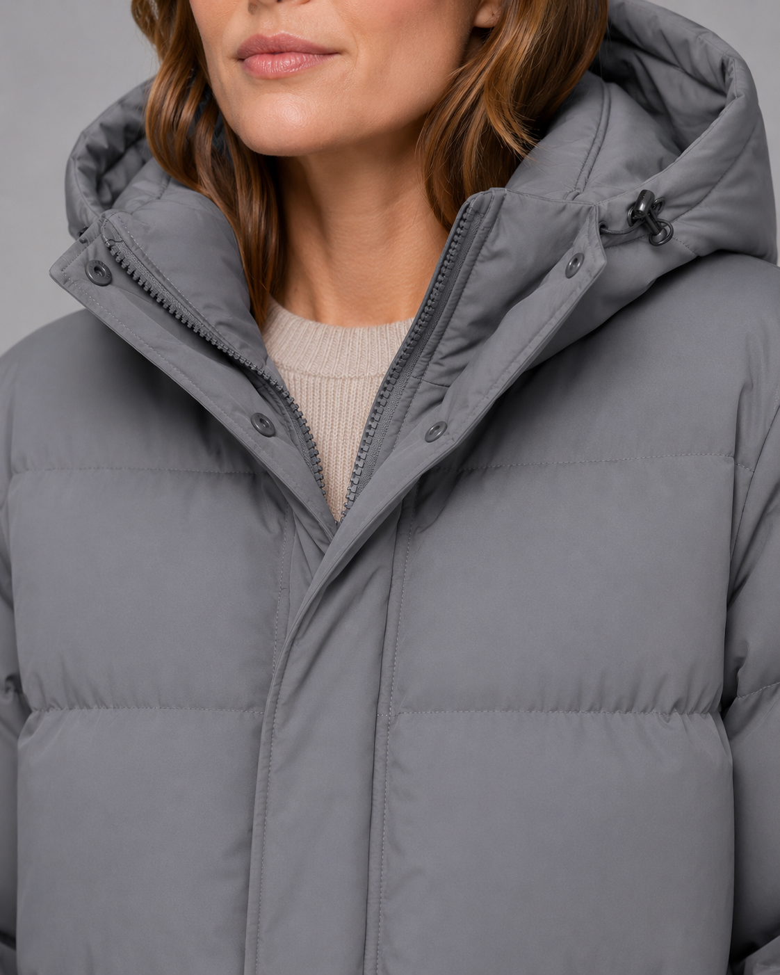 Women's Longline Hooded Padded Winter Parka