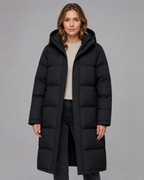 Women's Longline Hooded Padded Winter Parka