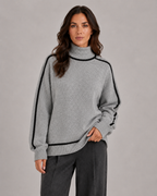 Women's Oversized Roll Neck Knit Sweater