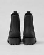 Women's Chelsea Boots - Suede-Look Chunky Lug Sole