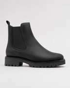Women's Chelsea Boots - Suede-Look Chunky Lug Sole
