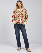 Women's Christmas Cardigan - Santa Button Front Knit