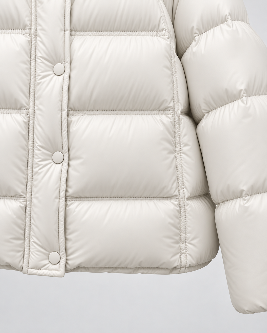 Women's Cropped Puffer Jacket - Hooded Funnel Neck Relaxed Fit