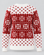 Women's Fair Isle Christmas Jumper - Crew Neck Snowflake