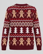 Women's Fair Isle Christmas Jumper - Gingerbread Crew Neck
