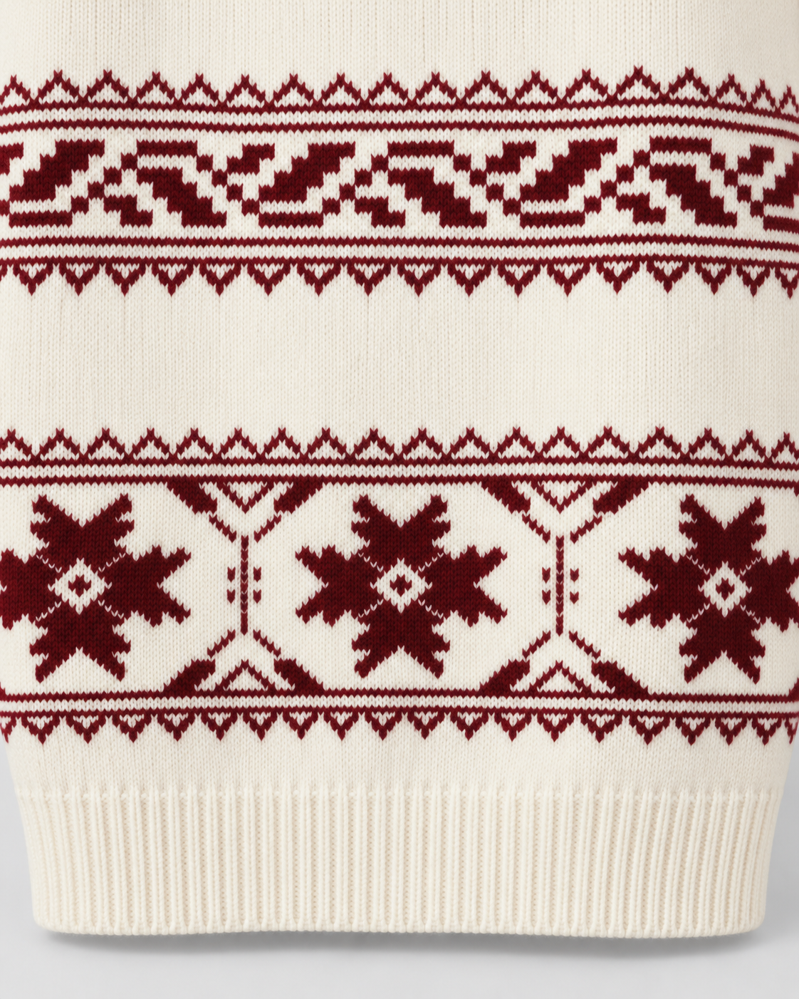 Women's Fair Isle Jumper - Crew Neck Snowflake Relaxed Fit