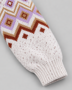 Women's Fair Isle Jumper - High Neck Geometric Knit