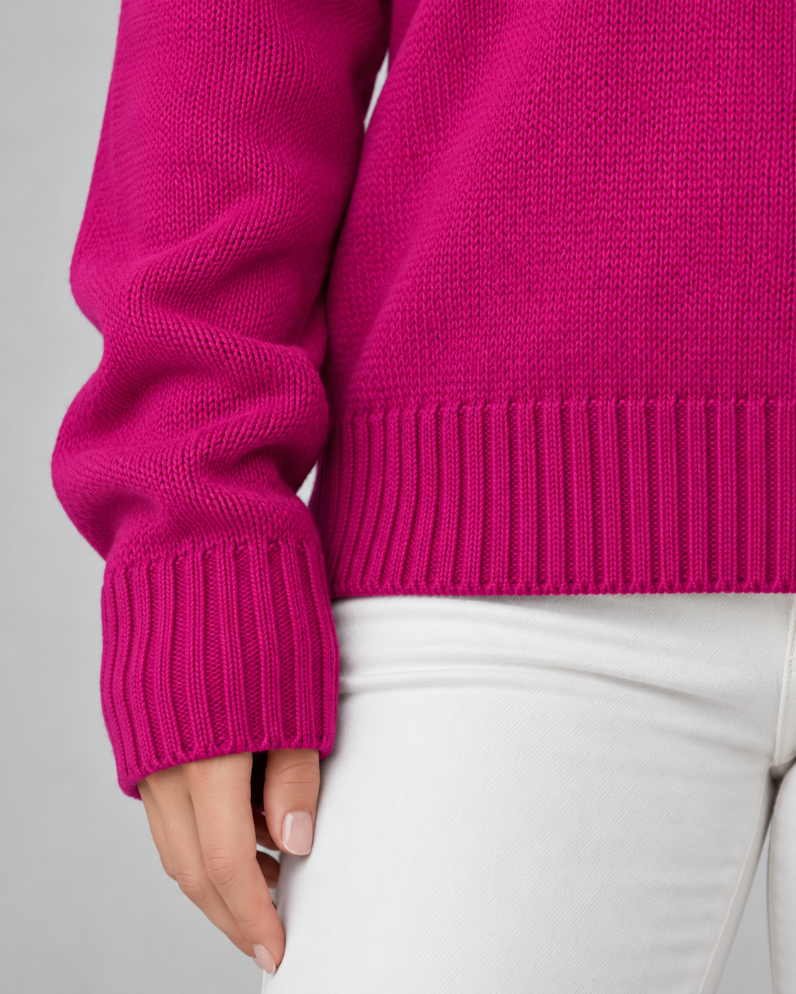Women's Fair Isle Quarter Zip Jumper - Snowflake Knit